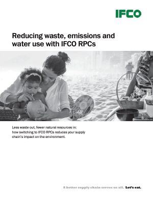 Brochures: Reducing waste, emissions and water use with IFCO RPCs