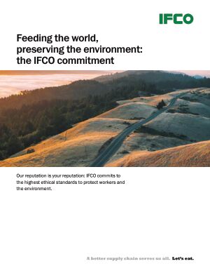 Brochures: Feeding the world, preserving the environment: the IFCO commitment