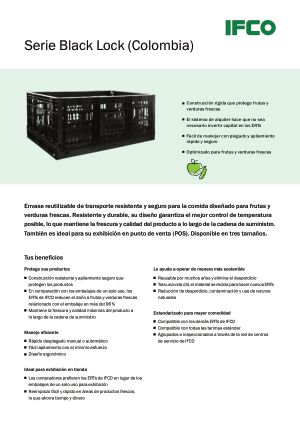 Data sheets: Serie Black Lock (Colombia)
