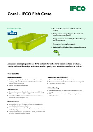 IFCO Coral Fish Crate - Reusable Packaging